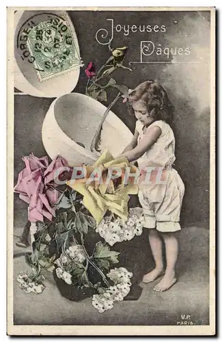 Cartes postales Fantaisie Fantasy Enfant Joyeuses Paques Easter