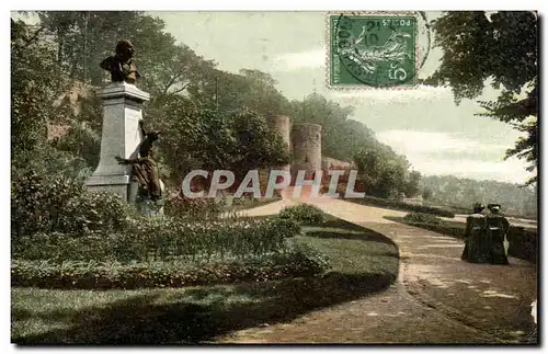 Boulogne sur Mer Ansichtskarte AK La statue du docteur Duchenne et le jardin des remparts