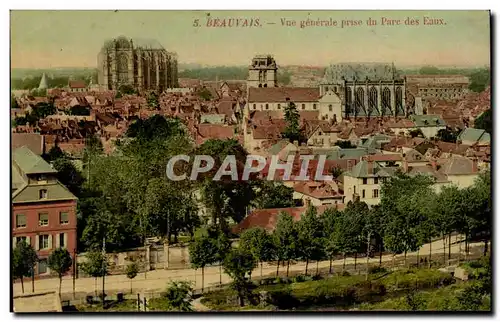 Beauvais Cartes postales Vue generale prise du parc des EAux