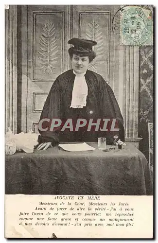 Cartes postales Juge avocat Loi (law cour courts metiers)