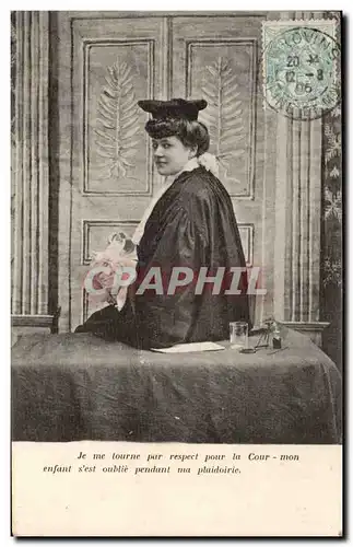 Cartes postales Juge avocat Loi (law cour courts metiers)