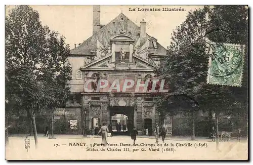 nancy - Porte Notre Dame des Champs ou de la Citadelle - Ansichtskarte AK