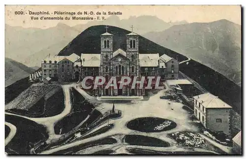 Dauphine - Pelerinage de Notre Dame de la Salette VUe d&#39ensemble de Monastere - Cartes postales