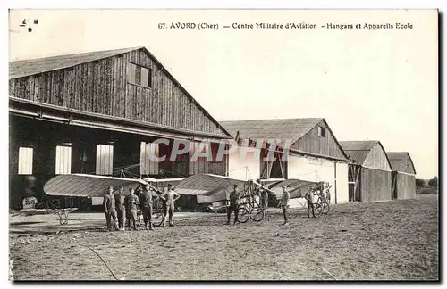 Avord - Centre Militaire d&#39Aviation - Hangers et Appareils Ecole - Cartes postales