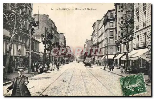 Clichy - Boulevard National - Ansichtskarte AK