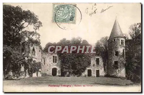 fontenay tresigny - Ruines du Vivier - Ansichtskarte AK