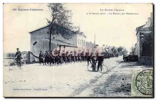 Dommartin - Les Marches d&#39epreuve 4 et dernier jour - 156 Regiment d &#39Infanterie - militaria -