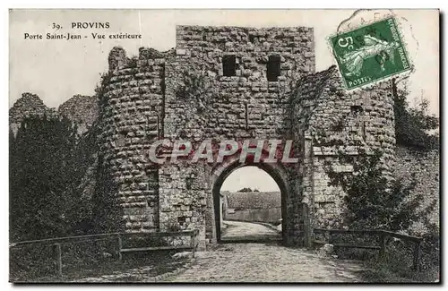 Provins - Porte Saint Jean - Vue Exterieure - Ansichtskarte AK