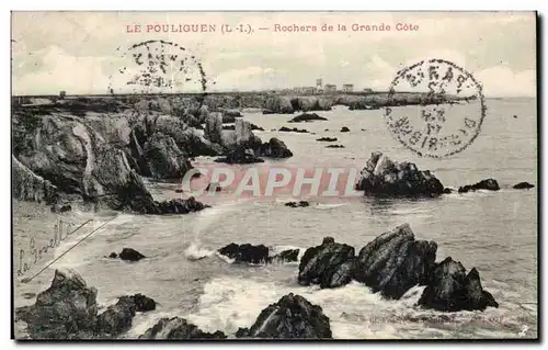 Le Pouliguen - Rochers de la Grande Cote - Cartes postales