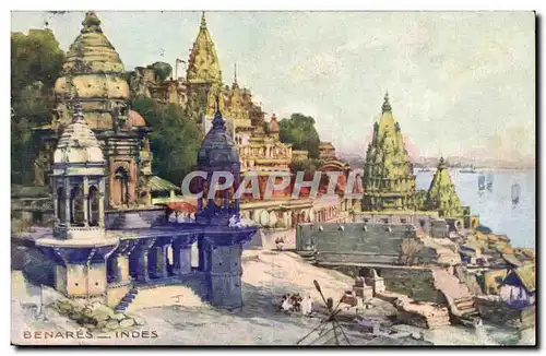 Cartes postales Benares Inde India Indes