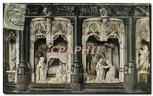 Bourg Ansichtskarte AK Eglise de Brou Annonciation de la Visitation (retable de l&#39autel de la vierge)