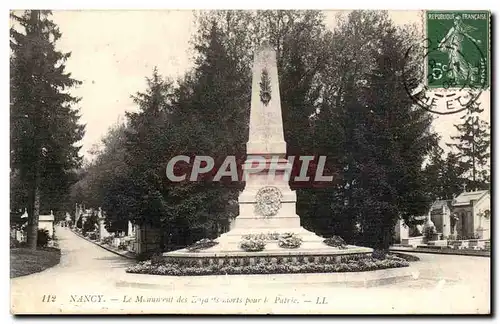 Nancy Cartes postales Le monument des morts pour la patrie