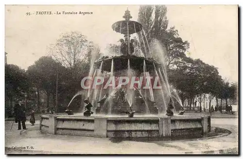 Troyes Cartes postales� La fontaine Argence