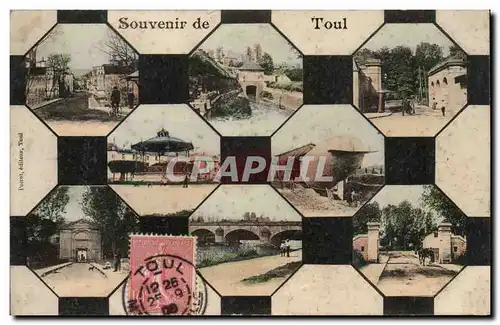 Cartes postales Souvenir de Toul (ballon zeppelin)