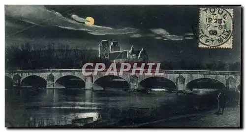 Toul Cartes postales Le grand pont sur la Moselle