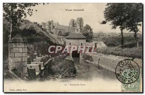 Toul - Sortie des eaux - Cartes postales