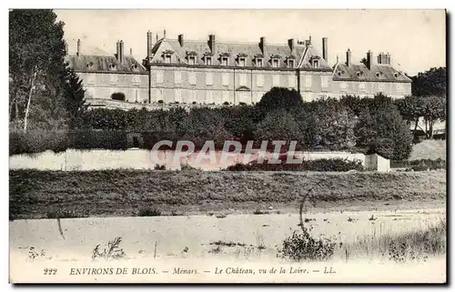 Blois - Menars - Le Chateau vu de la Loire - Cartes postales