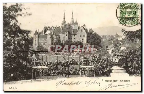 Suisse - Schweiz - Neuchatel - Chateau - Cartes postales