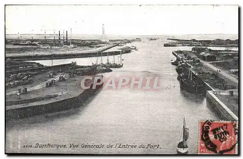 Dunkerque - Vue Generale de L&#39Entree du Port - Ansichtskarte AK