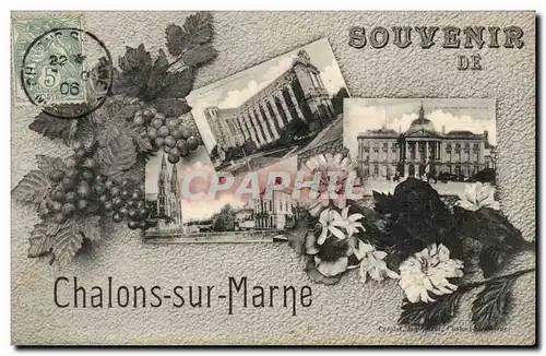 Chalons sur Marne - Souvenir - Ansichtskarte AK