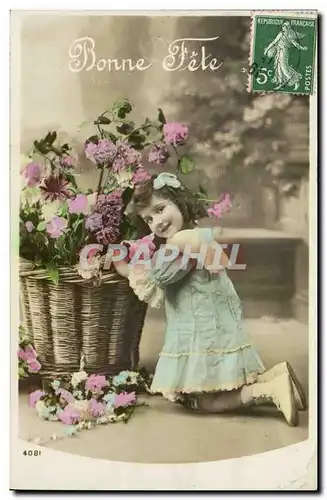 Cartes postales Fantaisie Fantasy Bonne Fete Enfant