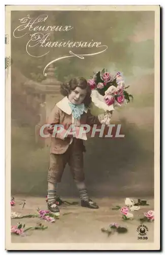 Cartes postales Fantaisie Fantasy Joyeux anniversaire Enfant