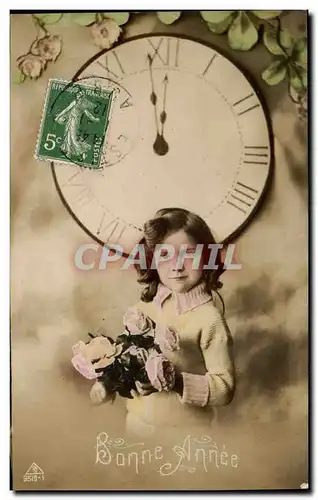 Cartes postales Fantaisie Fantasy Bonne annee Enfant