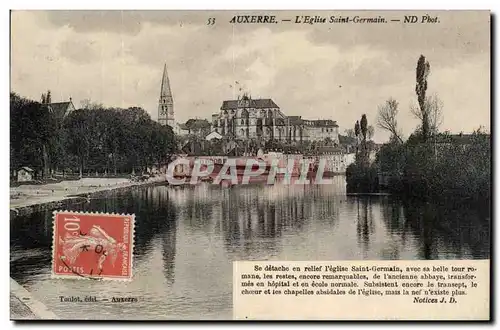 Auxerre Cartes postales Eglise Saint Germain