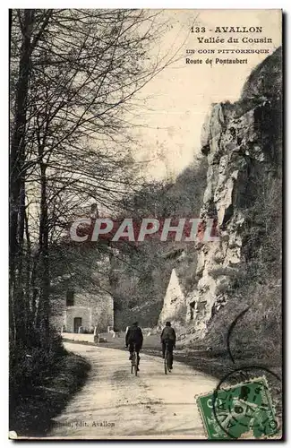 Avallon Ansichtskarte AK Vallee du cousin Route de Pontaubert (velo cyclistes)