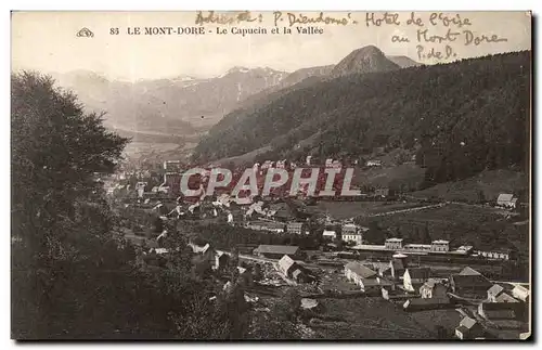 Le mont Dore Cartes postales Le capucin et la vallee