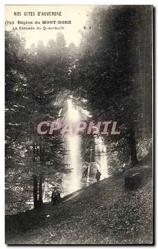 Le mont Dore Ansichtskarte AK La cascade du Queureuilh