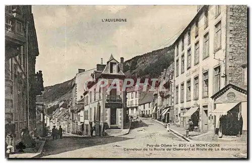 Le mont Dore Ansichtskarte AK Carrefour de la route de Clermont et route de la Bourboule