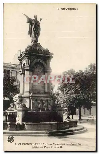 Clermont Ferrand Ansichtskarte AK Monument des croisades Statue du Pape Urbain II