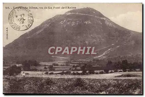 Cartes postales Puy de Dome Vu de La Font de l&#39arbre