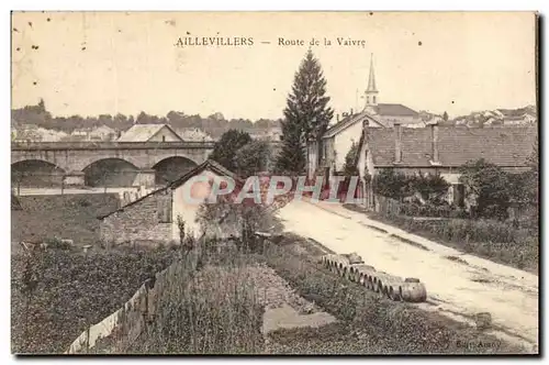 Aillevilers - Route de la Vaivre - Cartes postales