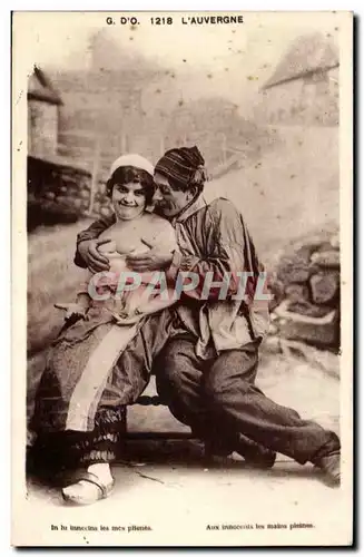 Fantaisie - Couple - L&#39Auvergne - Erotique - Cartes postales