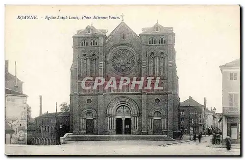 Saint Etienne Cartes postales Eglise Saint Louis Place Etienne Venin