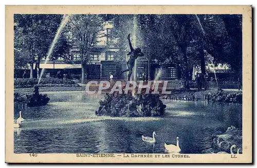 Saint Etienne Cartes postales La daphne et les cygnes (swan)