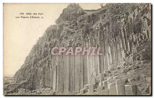 Environs du Puy en VElay Cartes postales Les orgues d'Espaly