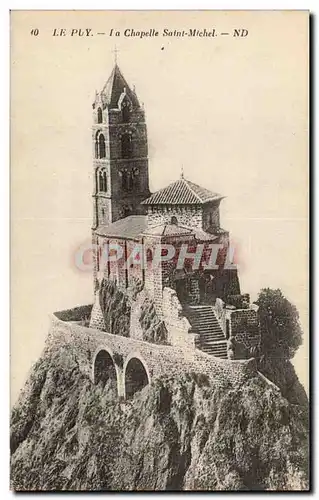 Le Puy Ansichtskarte AK La chapelle Saint Michel