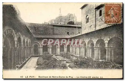 Le Puy Cartes postales Basilique de Notre DAme du Puy Le cloitre