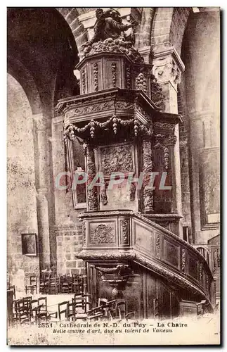 Le Puy Ansichtskarte AK CAthedrale de Notre DAme du Puy La chaire Vaneau