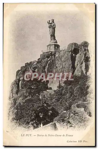 Le Puy Cartes postales Statue de ND de France