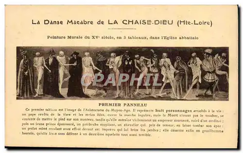 Cartes postales Danse macabre de la chaise Dieu