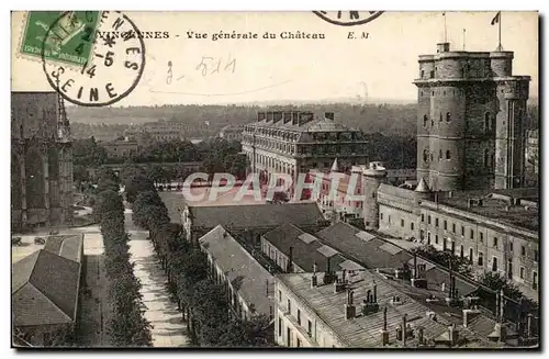 Vincennes Cartes postales Vue generale du chateau