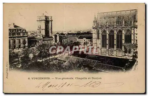 Vincennes Ansichtskarte AK Vue generale Chapelle et donjon