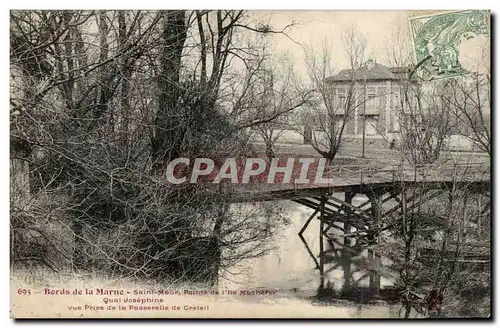 Bords de la Marne Cartes postales Saint Maur Pointe de l'ile Machefar Quai Josephine
