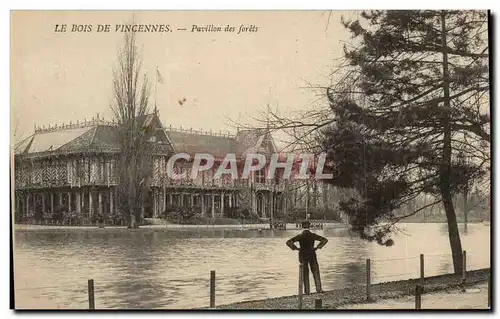Bois de Vincennes Cartes postales Pavillon des forets (Publicite Creme Franco Russe entremets exquis)