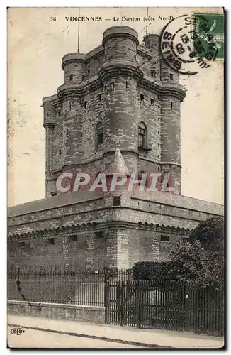 Vincennes Cartes postales le donjon (cote Nord)