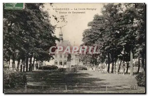 Vincennes Cartes postales le cours Marigny statue de Daumesnil